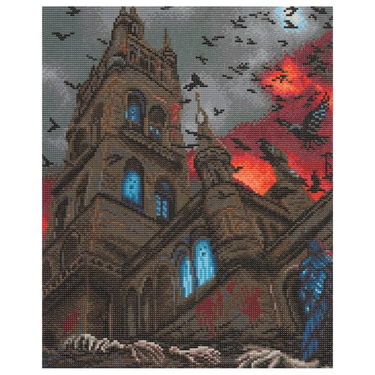 16" x 20" Castle & Crows Diamond Art Kit by Make Market®